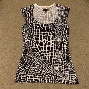 Le Chateau knit Animal Print Sleeveless Shirt / Tank Size XS
